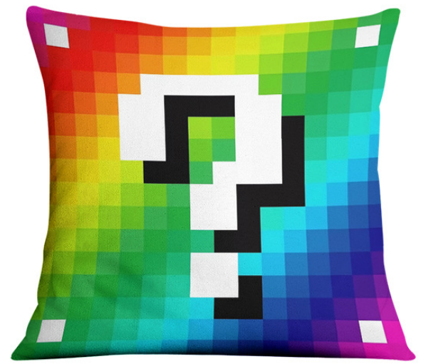 Povlak na polštář Minecraft Lucky block 45x45