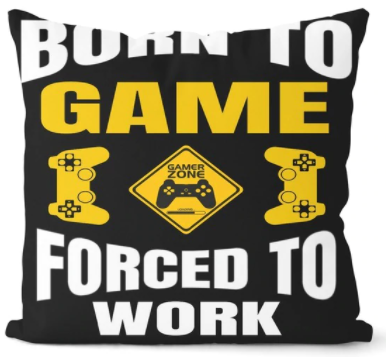 Povlak na polštář BORN TO GAME 45x45cm