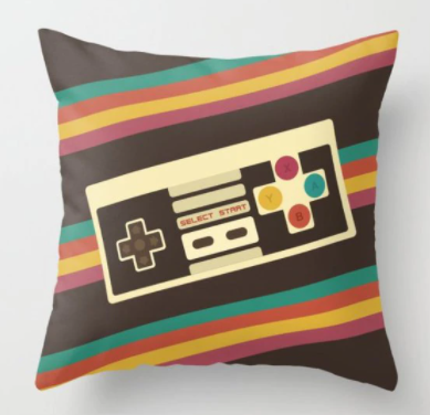 Povlak na polštář s RETRO NES ovladačem V2 45x45cm