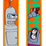 Klíčenka látková vyšívaná Bender kámoš za všechny prachy