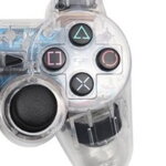 Ovladač PS2 kabelový čirý crystal