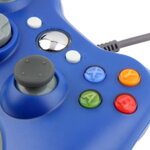 Xbox 360 kabelový ovladač modrý