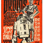 Plechová cedule R2-D2 C3-PO 20x30 cm