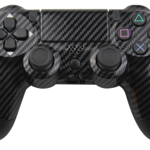 PS4 bezdrátový ovladač s karbonovým vzorem
