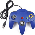 USB N64 Design PC ovladač - modrá