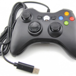 USB kabelový ovladač pro PC - černý 