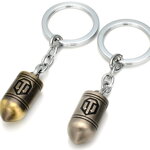 Klíčenka World of Tanks náboj - stříbrný